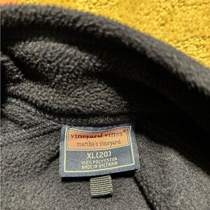 Boys Navy Vineyard Vines Fleece Vest